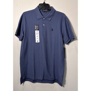 New U.S. Polo Assn. Size S NEW Men's Performance Pique Polo Shirt London‎ Blue